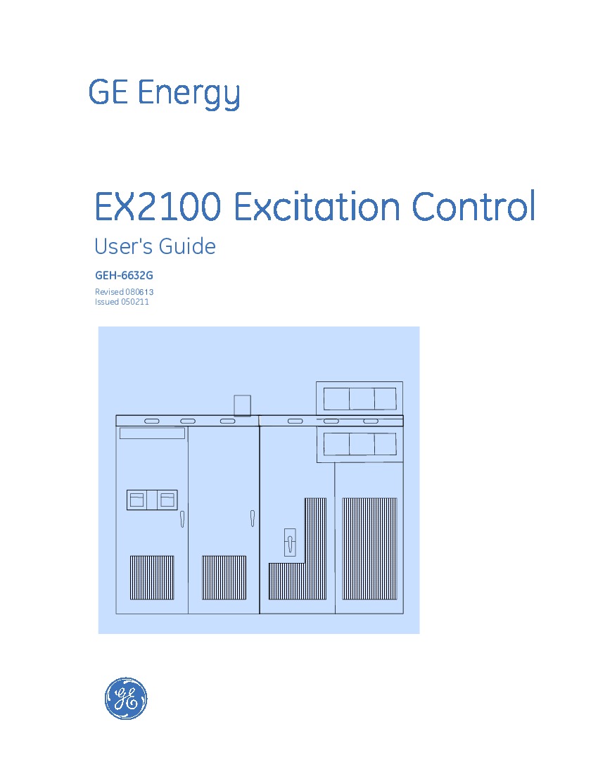 First Page Image of IS200EXAMG1B GEH-6632-EX2100-Excitation-Control-Users-Guide (EXAM).pdf